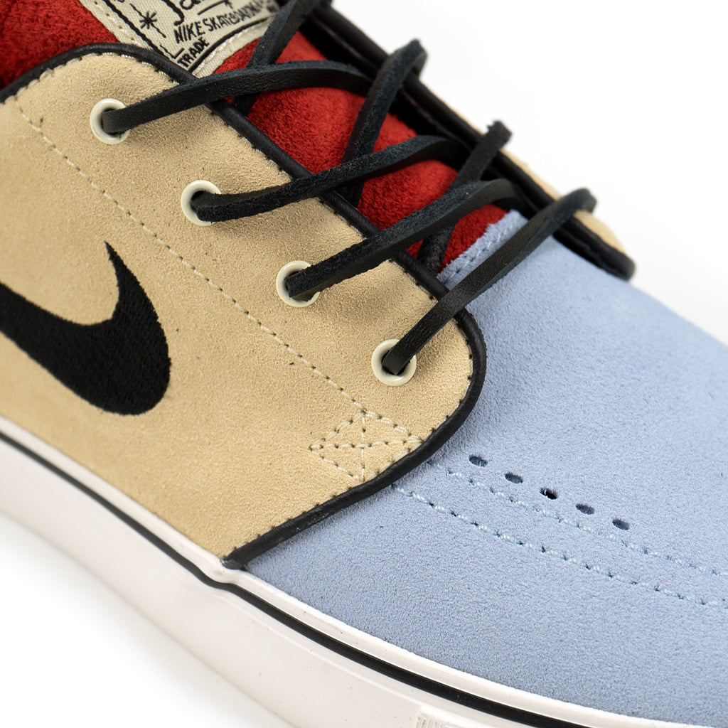 Nike SB Zoom Janoski OG+ Shoes - Alabaster / Alabaster - Chile Red - toe