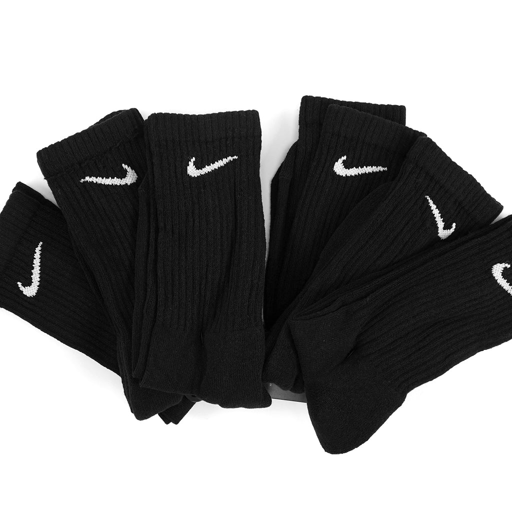 Nike Everyday Cotton Cushioned 6 Pack  Crew Socks - Black - main
