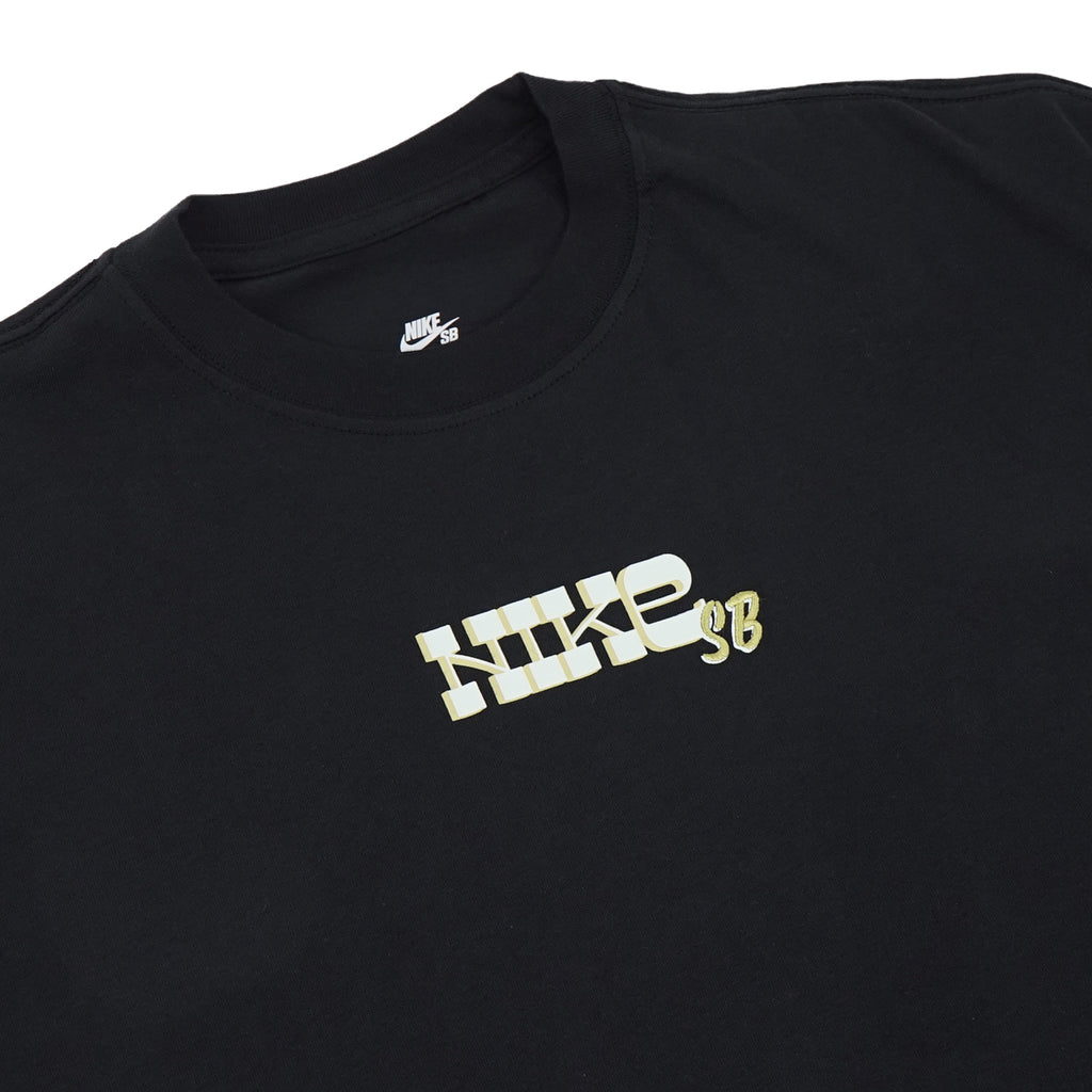 Nike SB Embroidered Block T Shirt - Black - front