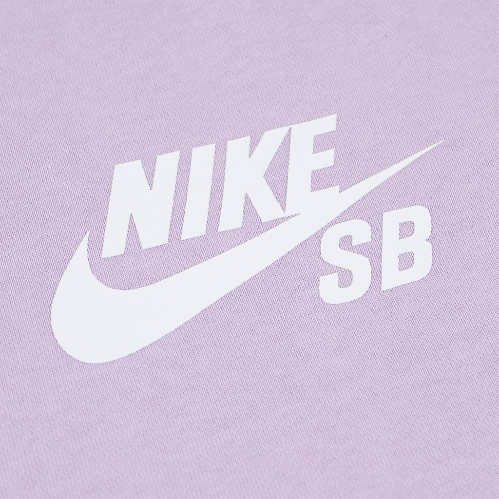 Nike SB Icon Hoodie - Doll / White - closeup