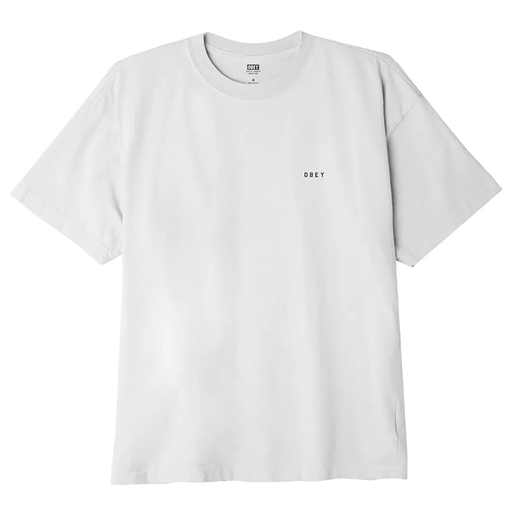 Obey Clothing No Future T Shirt in White - Front