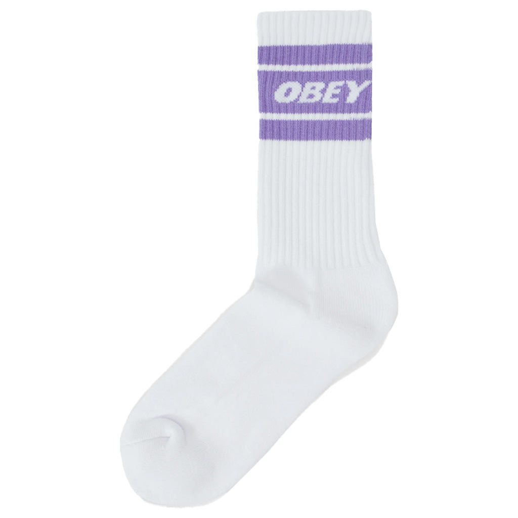 Obey Clothing Cooper Socks - White / Lavender Silk