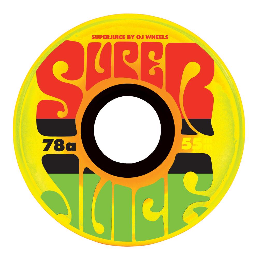 OJ Wheels Mini Super Juice Jamaican Sunrise Soft Wheels - 55MM