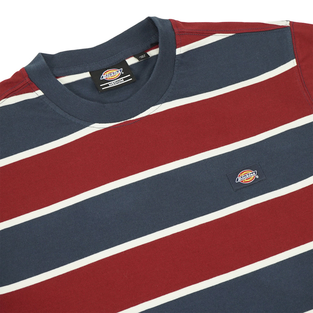 Dickies Oakhaven T Shirt in Navy Blue - Detail