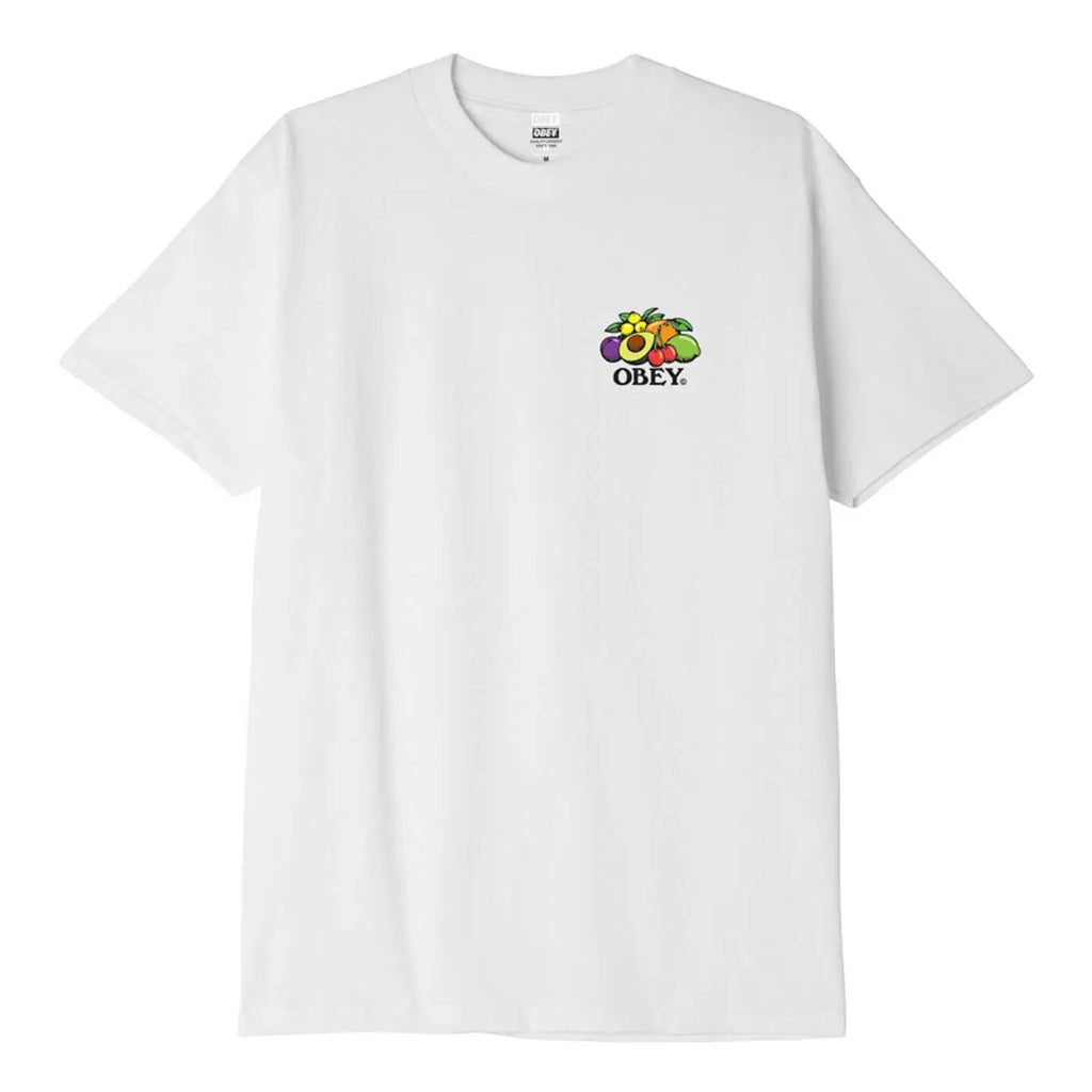 Obey Clothing Bowl of Fruit T Shirt - White - front