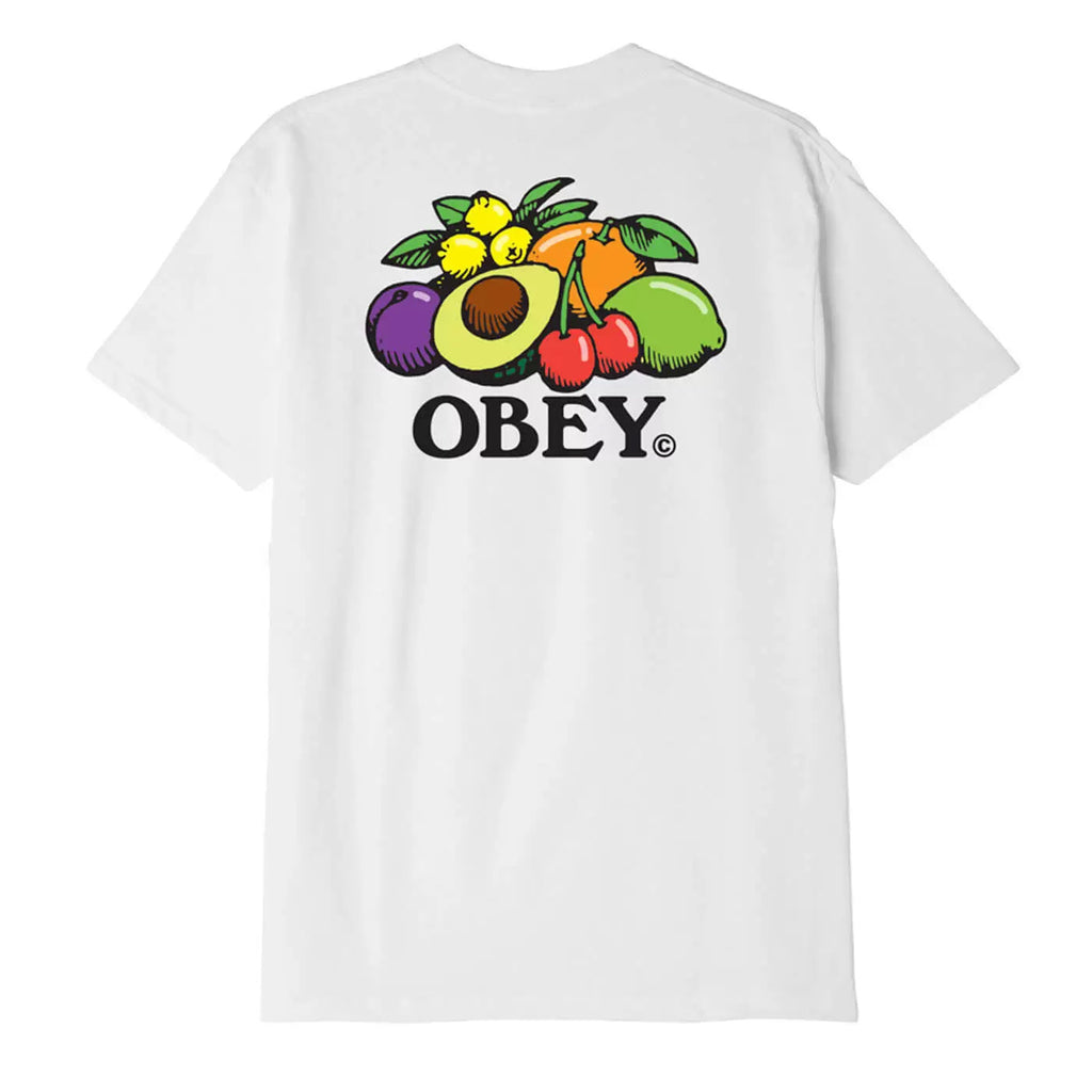 Obey Clothing Bowl of Fruit T Shirt - White - back