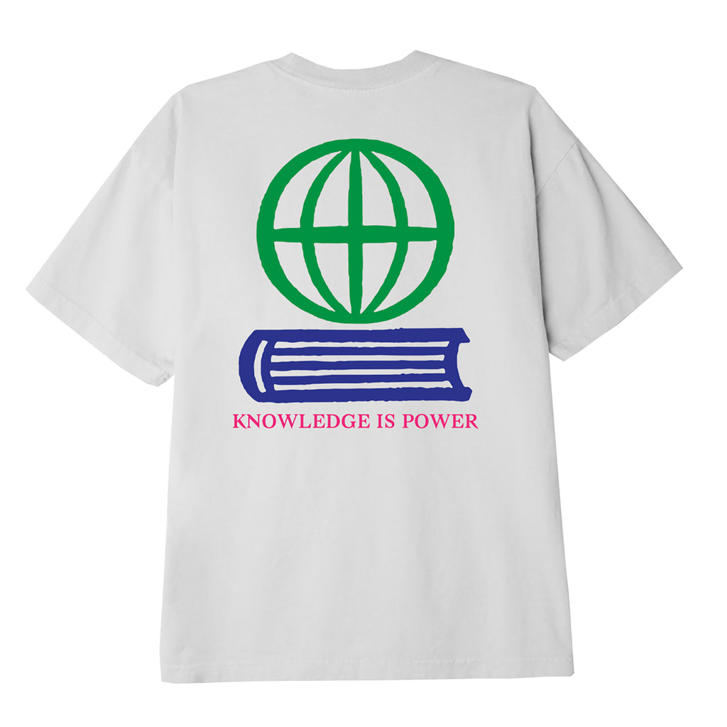 Obey Clothing Knowledge Is Power T Shirt in White 
