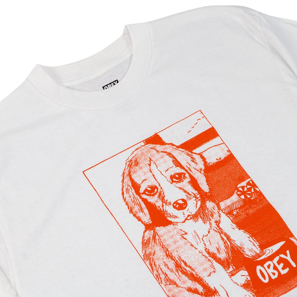 Obey Clothing Paws T Shirt - White - front