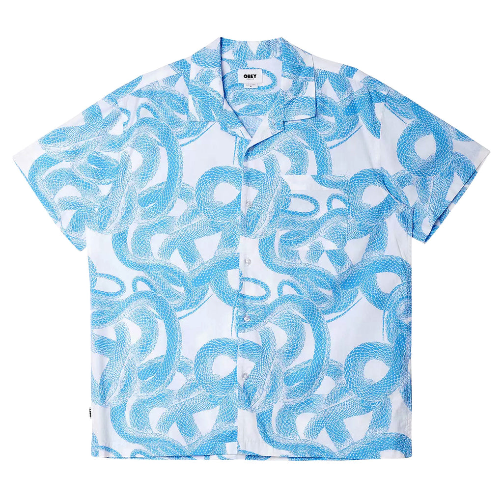 Obey Clothing Slither Woven S/S Shirt - White - front