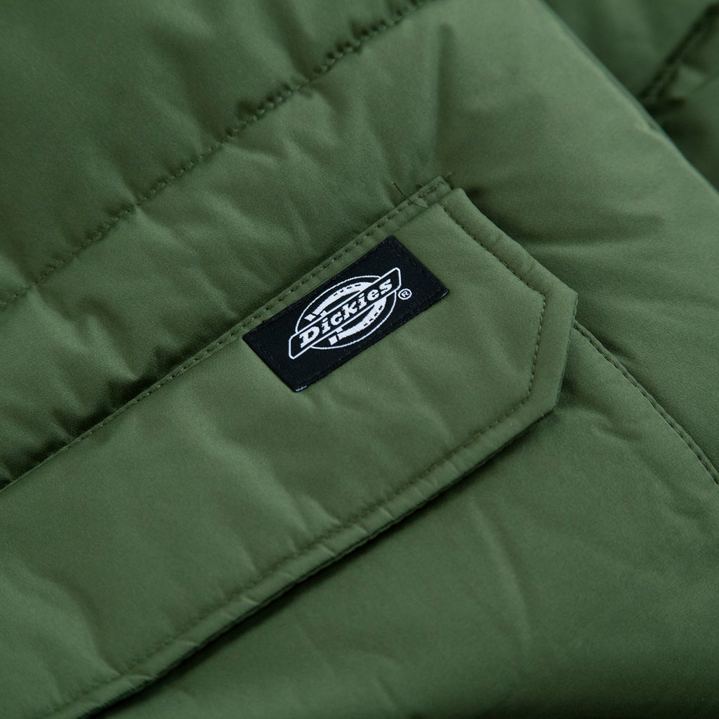 Dickies Olaton Jacket in Army Green - Label