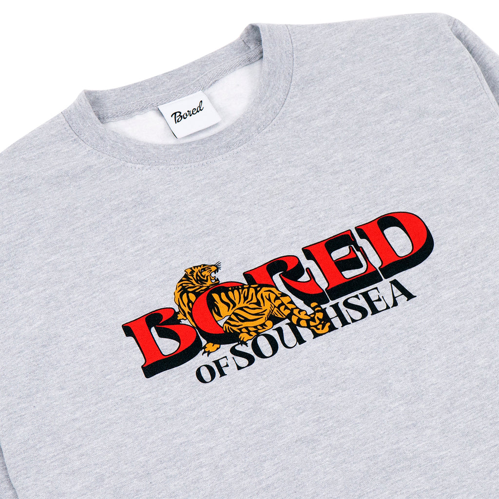 Onamura Tiger Sweatshirt - Heather Grey - front