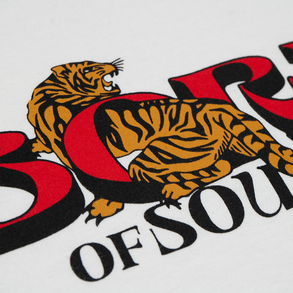 Onamura Tiger  T Shirt - White - closeup2