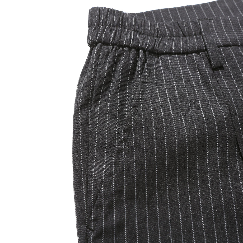 Helas Pinstripe Pant in Black - Pockets
