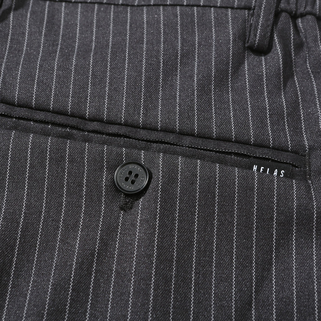 Helas Pinstripe Pant in Black - Button