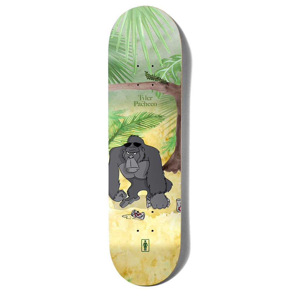 Girl Skateboards Tyler Pacheco One Off Jungle Beers Skateboard Deck in 8.375"