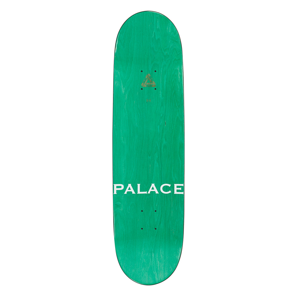 Palace Ich Bun Green Skateboard Deck in 8.6" - Top
