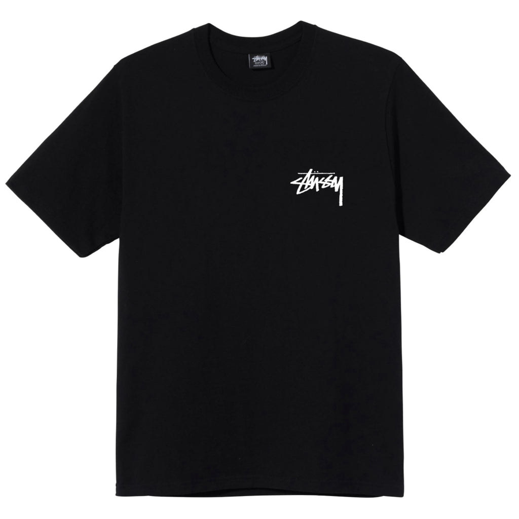 Stussy Peace Sign T Shirt in Black - Front