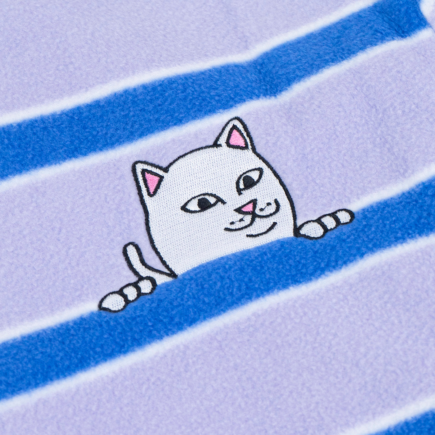 スウェット・トレーナー Ripndip Peeking Nermal Brushed Fleece Crewneck Lavender XL RIPNDIP Peek A Nerm Emb. Brushed Fleece Crew Neck