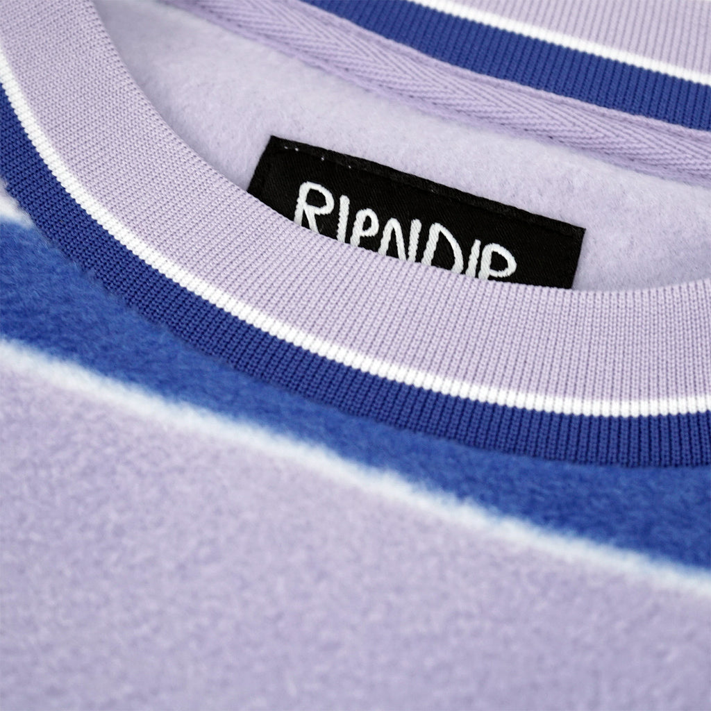 スウェット・トレーナー Ripndip Peeking Nermal Brushed Fleece Crewneck Lavender XL Peeking Nermal Fleece Sweatshirt in Lavender by RIPNDIP
