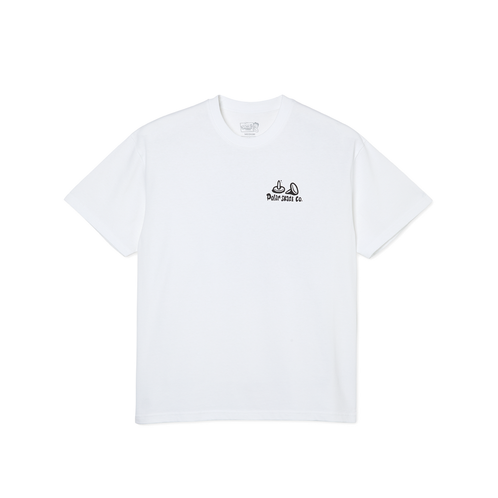 Polar Skate Co Flat Tire T Shirt - White