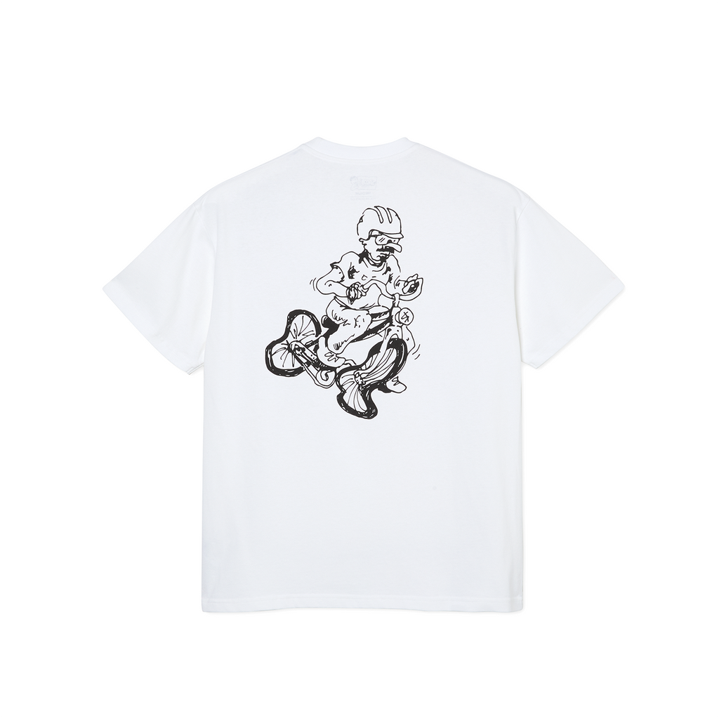 Polar Skate Co Flat Tire T Shirt - White