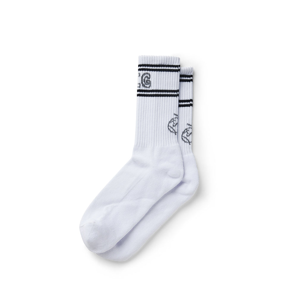 Polar Skate Co Big Boy Socks - White / Black / Grey - pair