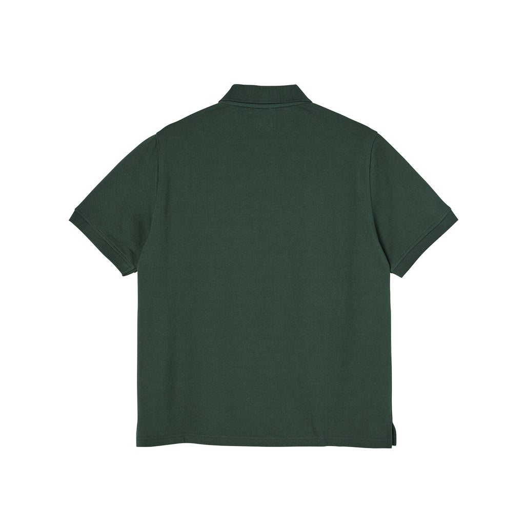Polar Skate Co Polo Shirt - Dark Green - back