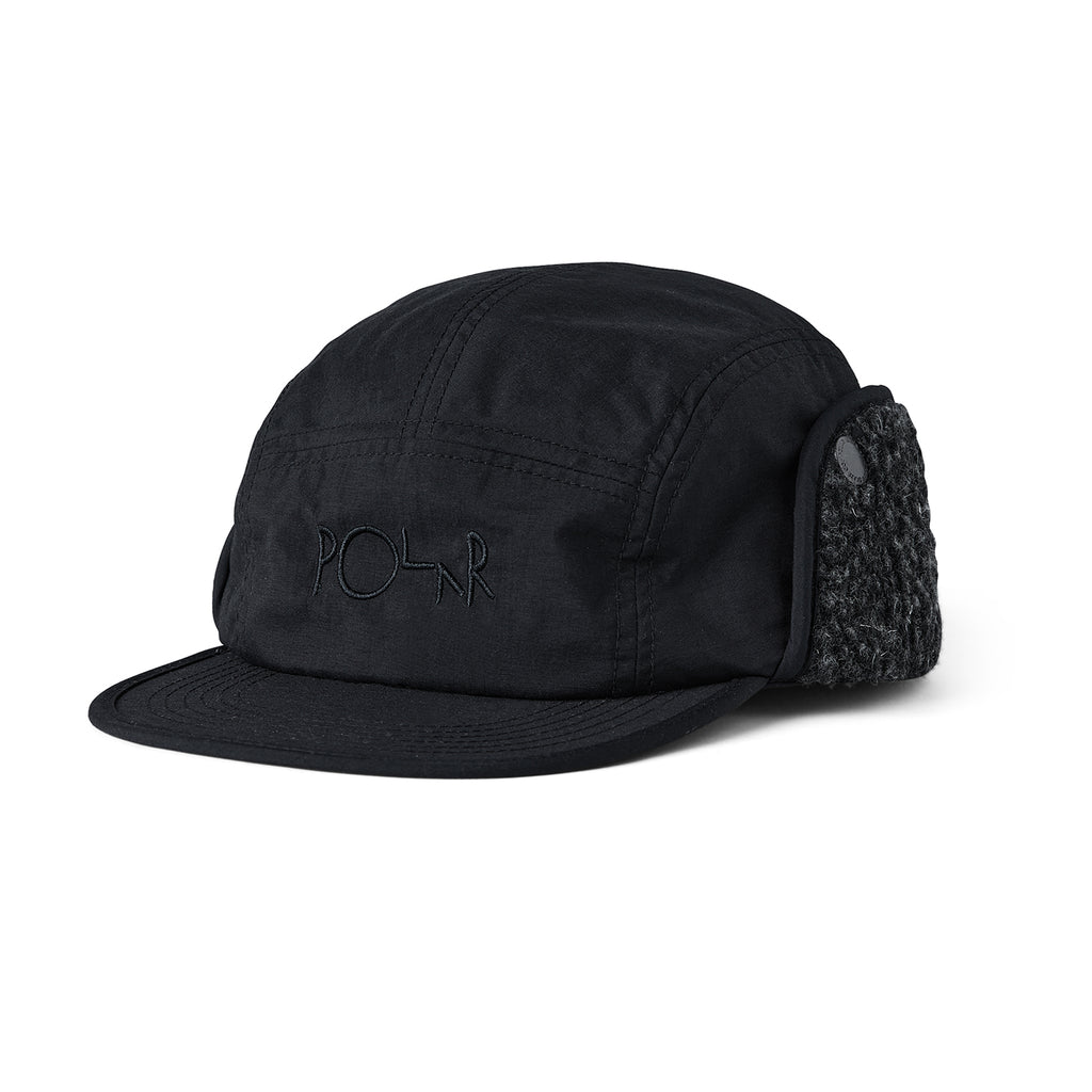 Polar Skate Co Sherpa Flap Cap - Black - main