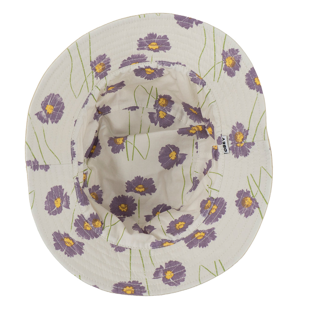 Obey Clothing Pollen Reversible Bucket Hat - Unbleached / Multi - underside2
