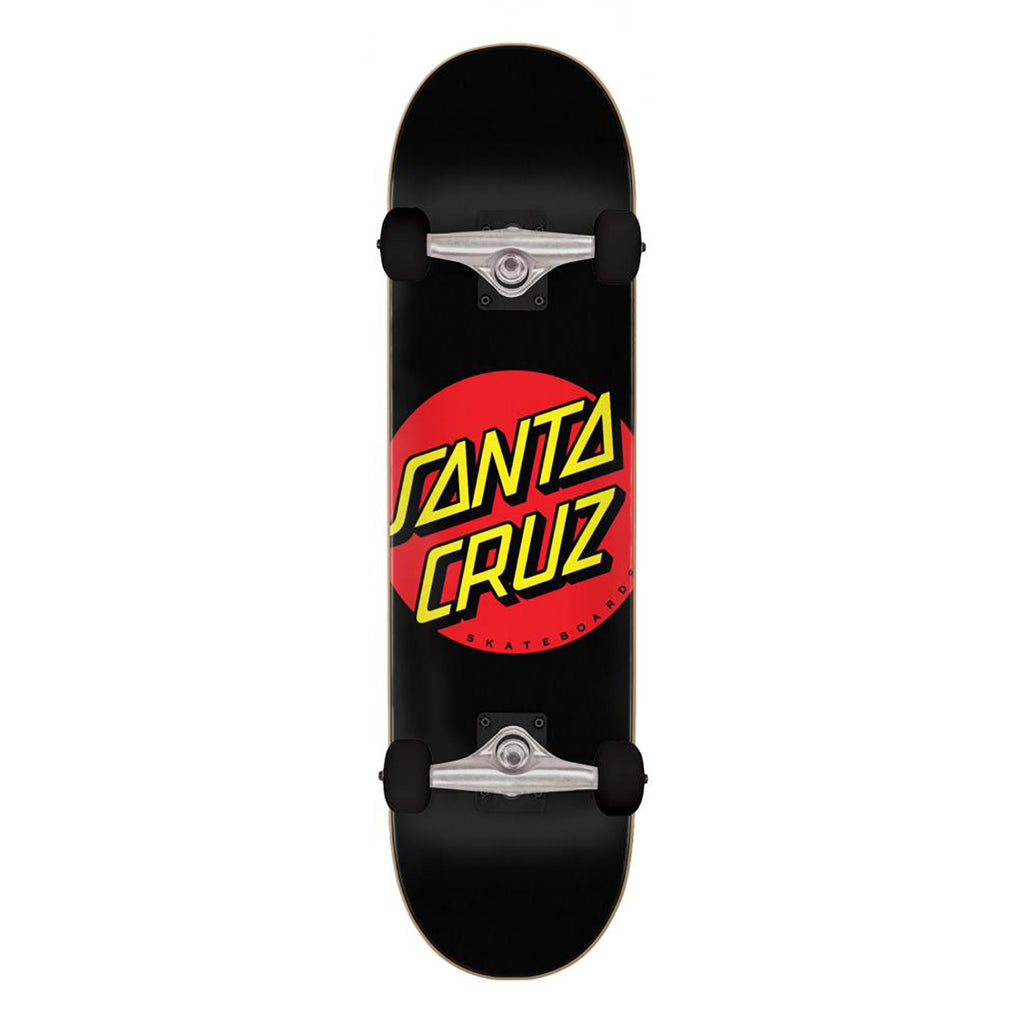 Santa Cruz Classic Dot Complete Skateboard Black - 8"