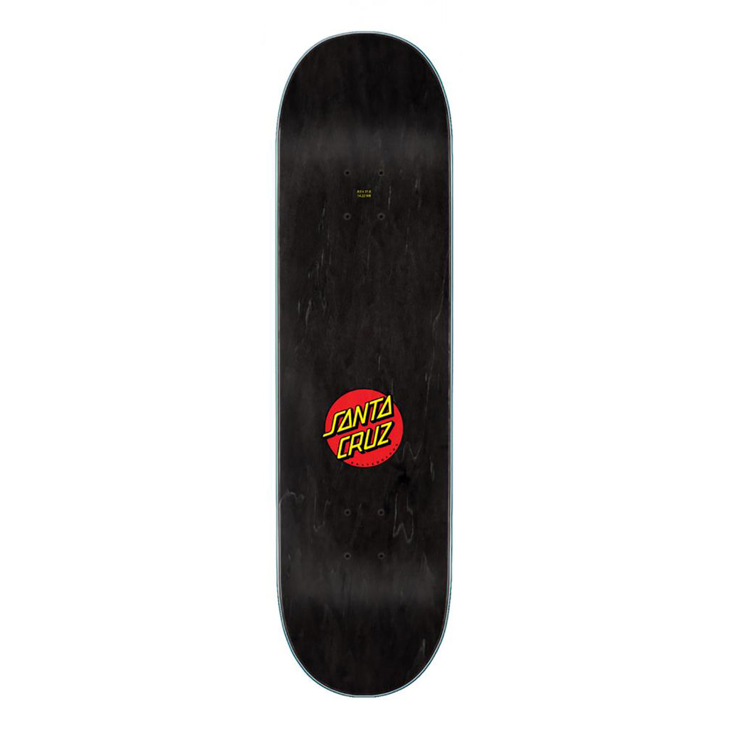 Santa Cruz Screaming Hand Skateboard Deck in 8" - Top
