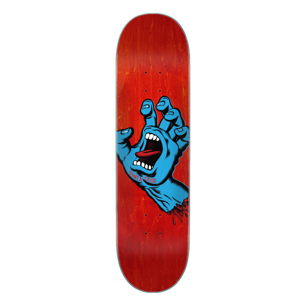 Santa Cruz Screaming Hand Skateboard Deck in 8"
