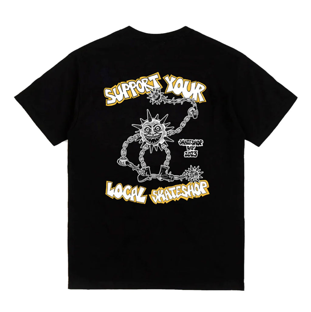 Skate Shop Day 23 T Shirt Black - Back