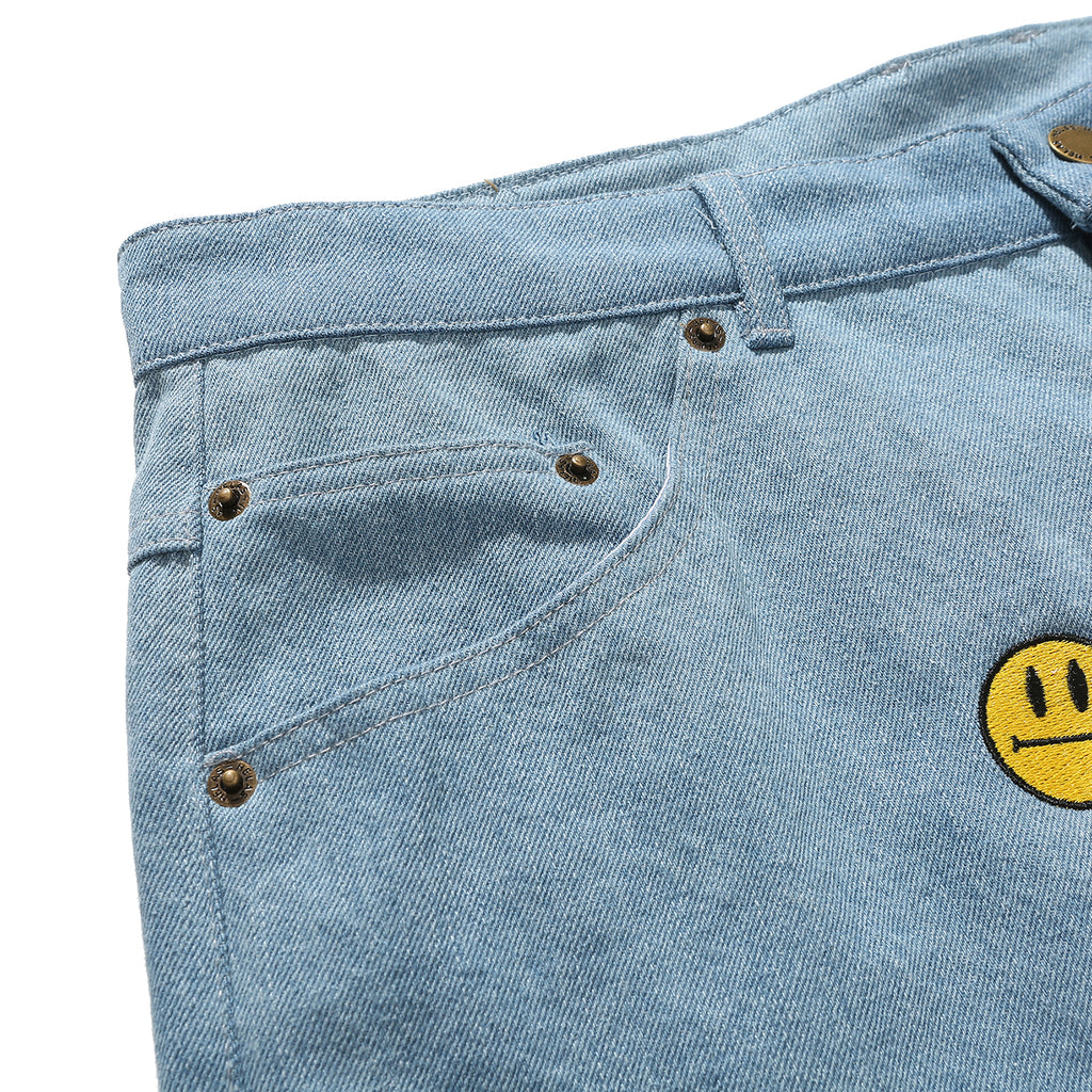 Helas Smiley Pant in Light Blue - Pocket