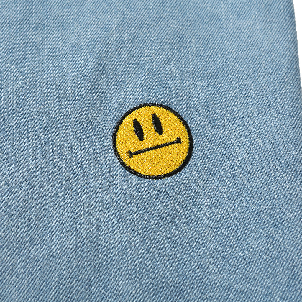 Helas Smiley Pant in Light Blue - Embroidery