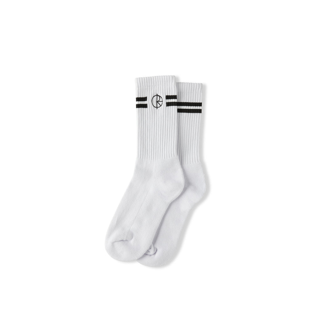 Polar Skate Co Stroke Socks in White