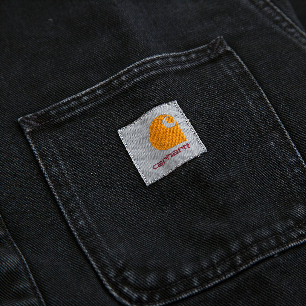 Carhartt WIP Salinac Shirt Jac in Black Stone Washed - Label