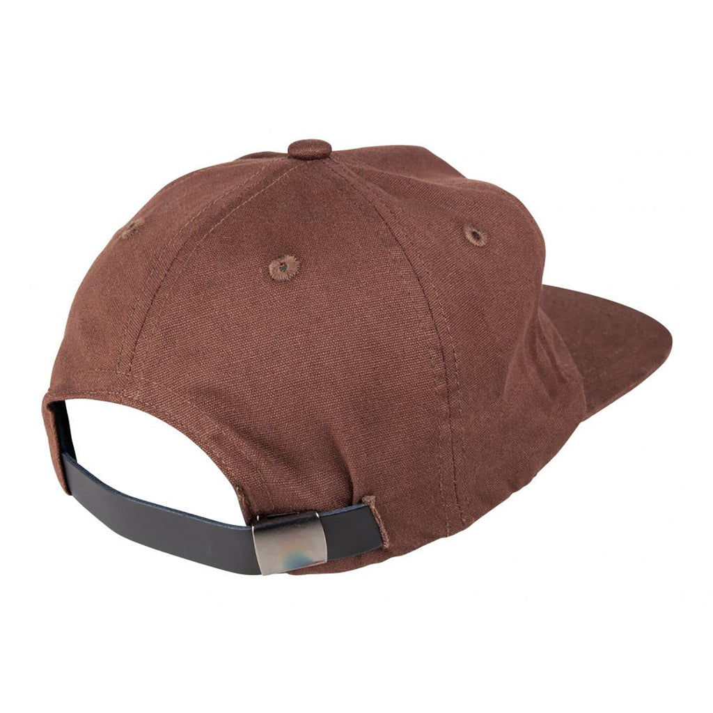 Santa Cruz Oval Flame Dot Cap - Chocolate