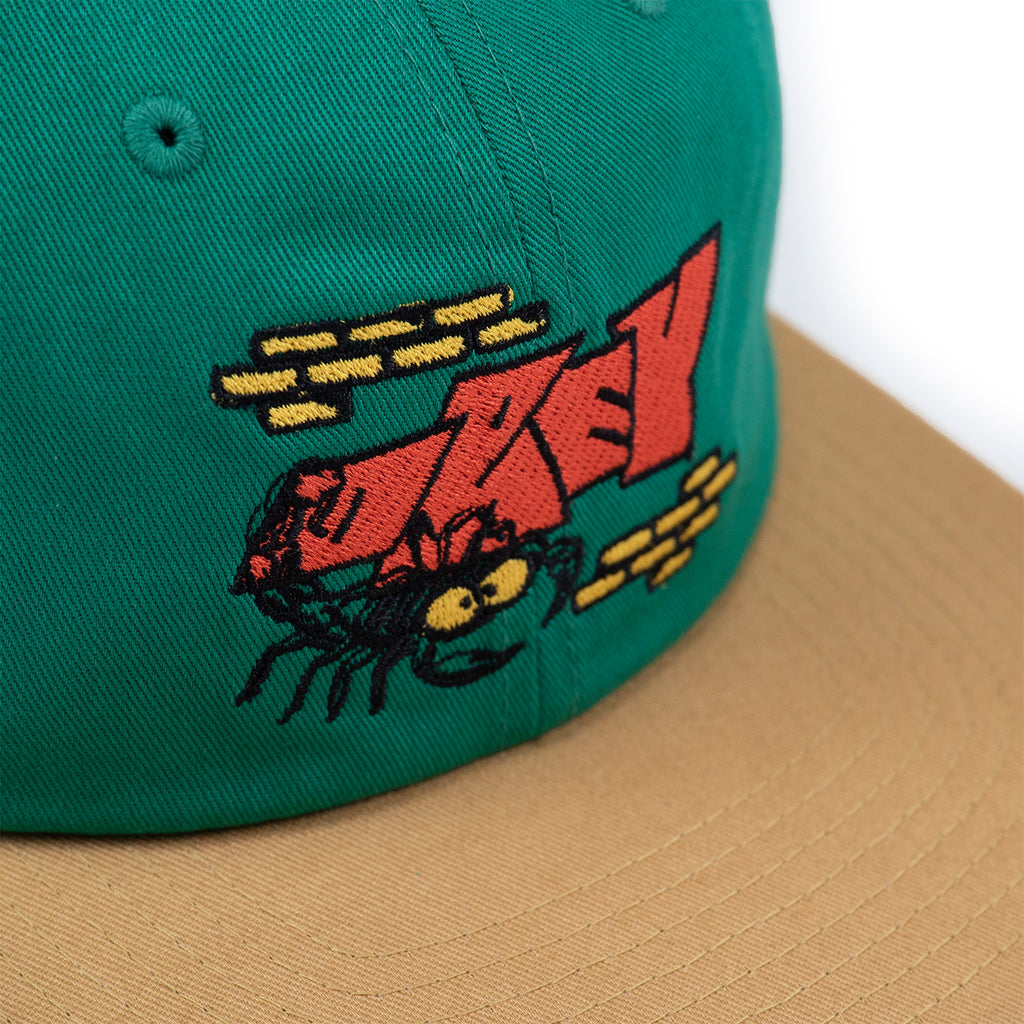 Obey Clothing Scorpion 6 Panel Cap in Ivy / Multi - Embroidery