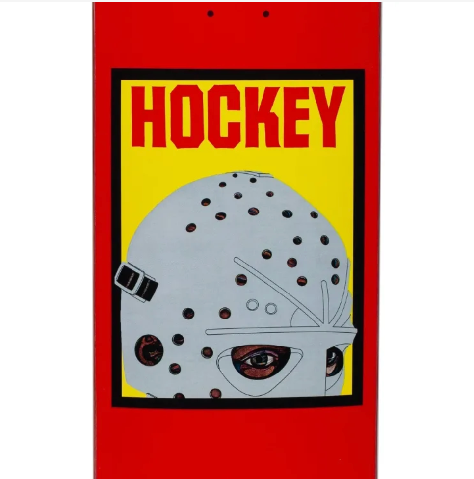Hockey Skateboards Half Mask Deck - Red - 8.38"