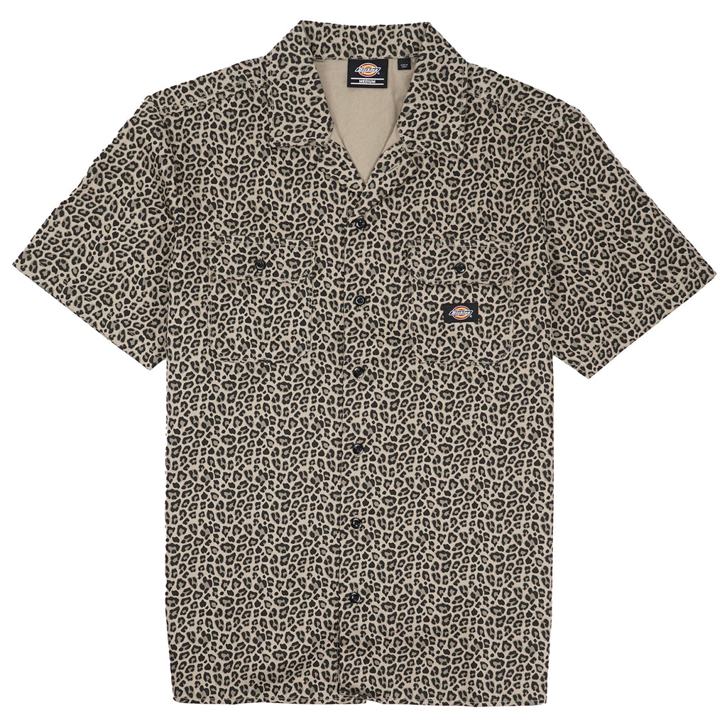 Dickies S/S Silver Firs Shirt - Leopard Print - main