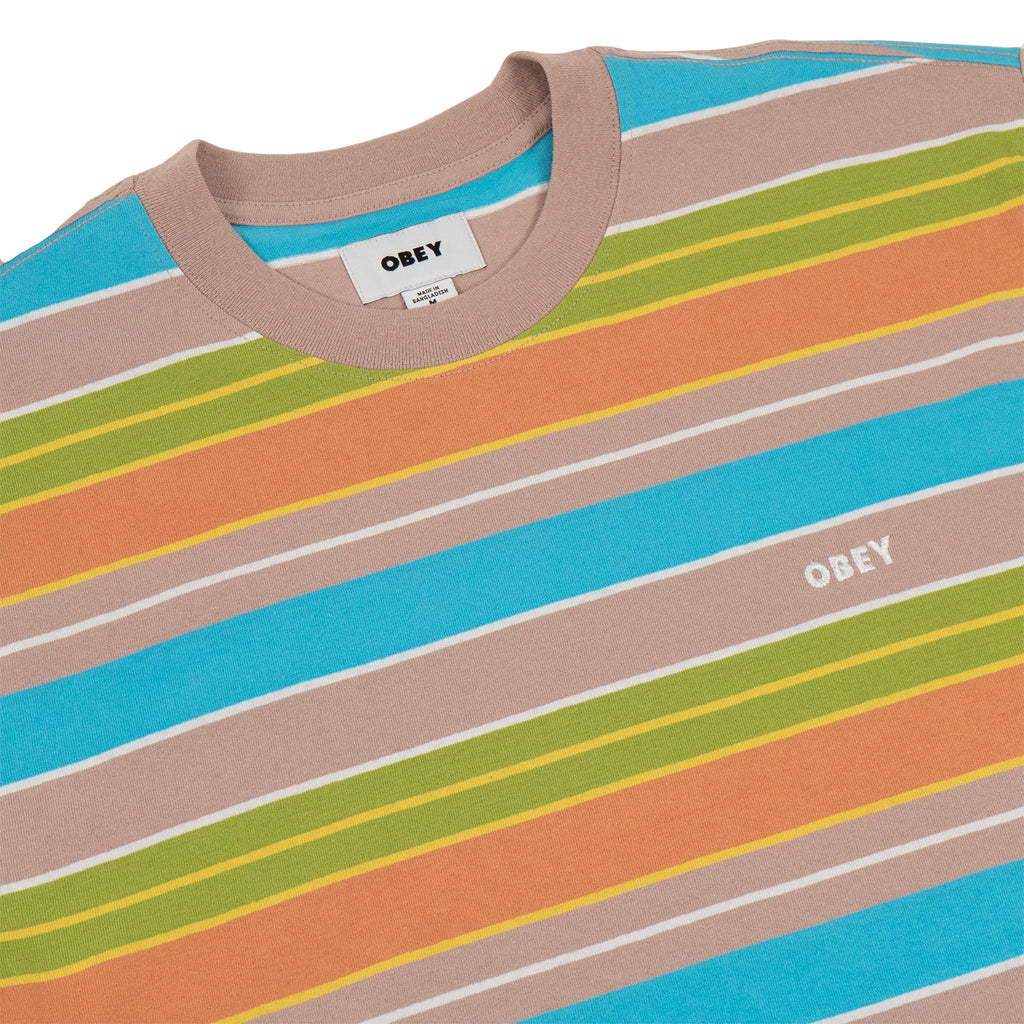 Obey Clothing Staple T Shirt in Gallnut - Detail