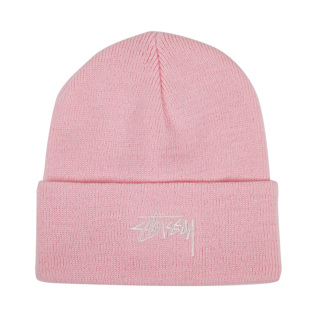 Stussy Stock Cuff Beanie - Pink - main