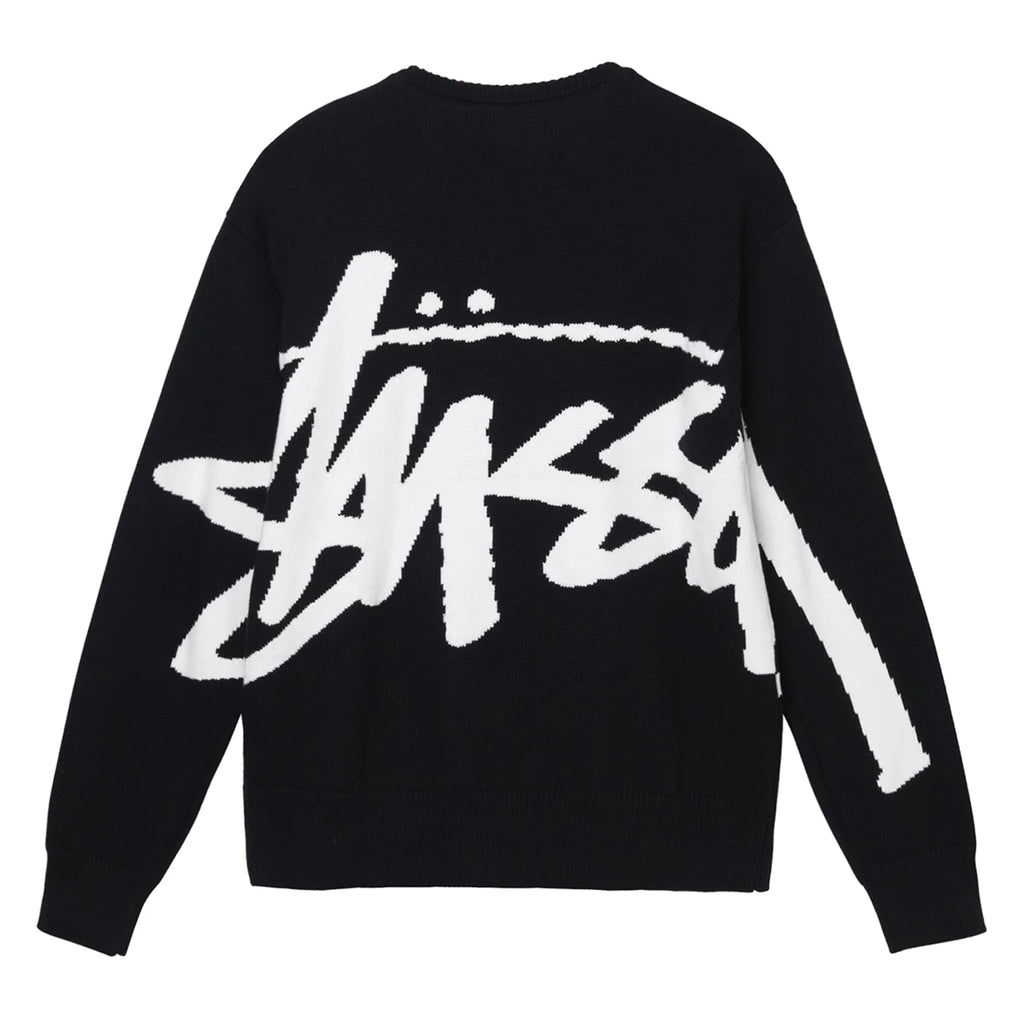 Stussy Stock Sweater - Black - back