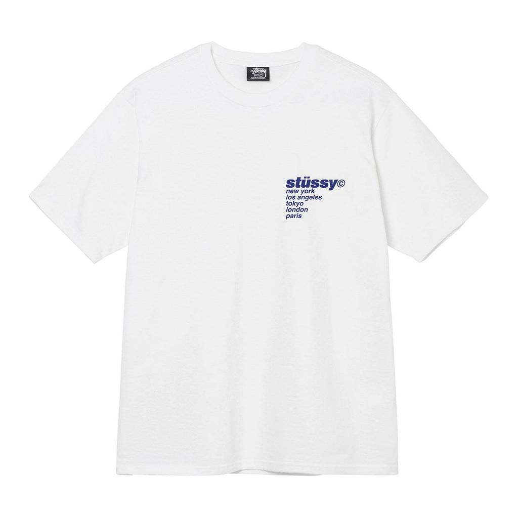 Stussy Strawberry T Shirt - White - front
