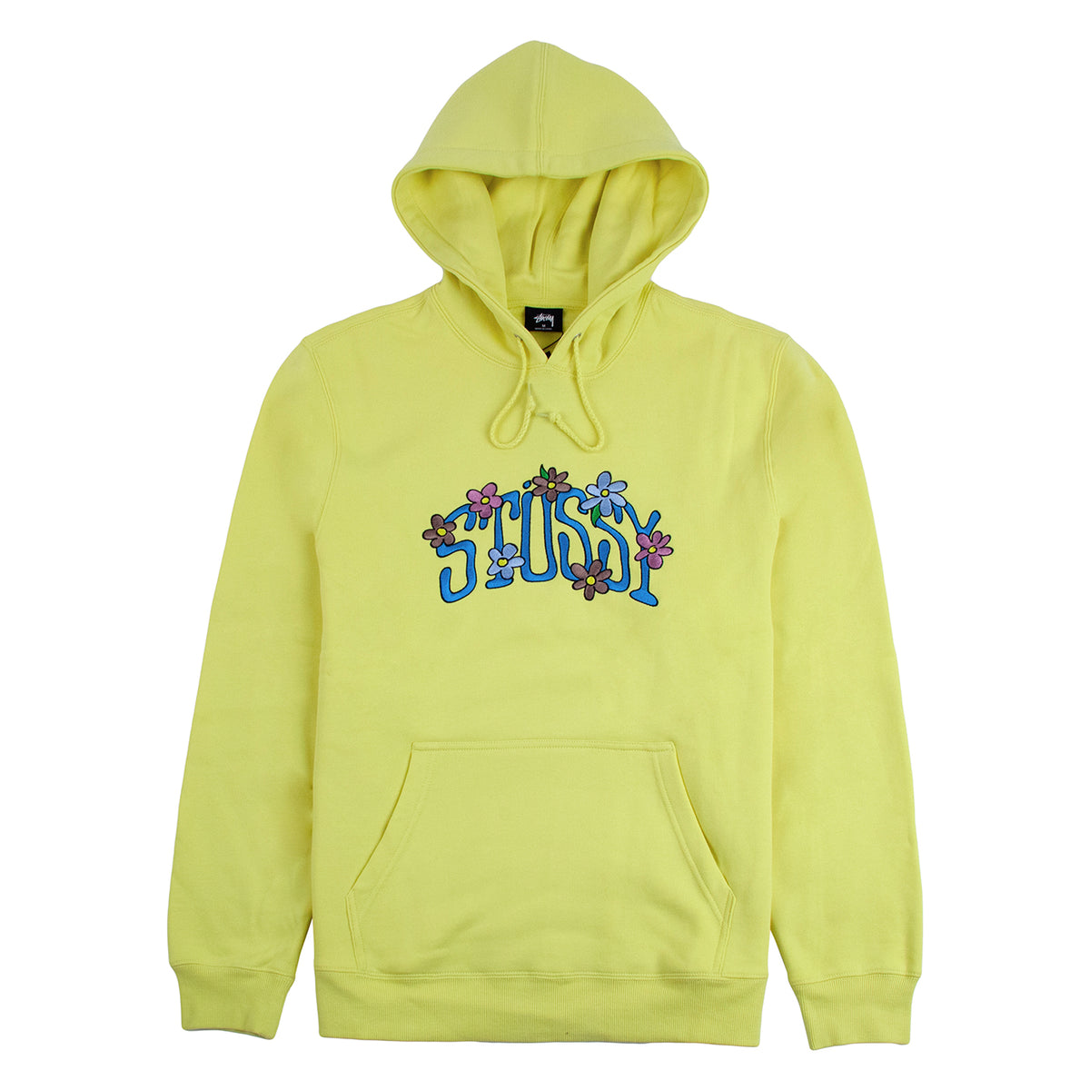 Collegiate Floral App Hoodie in Lemon by Stussy | Bored of Southsea