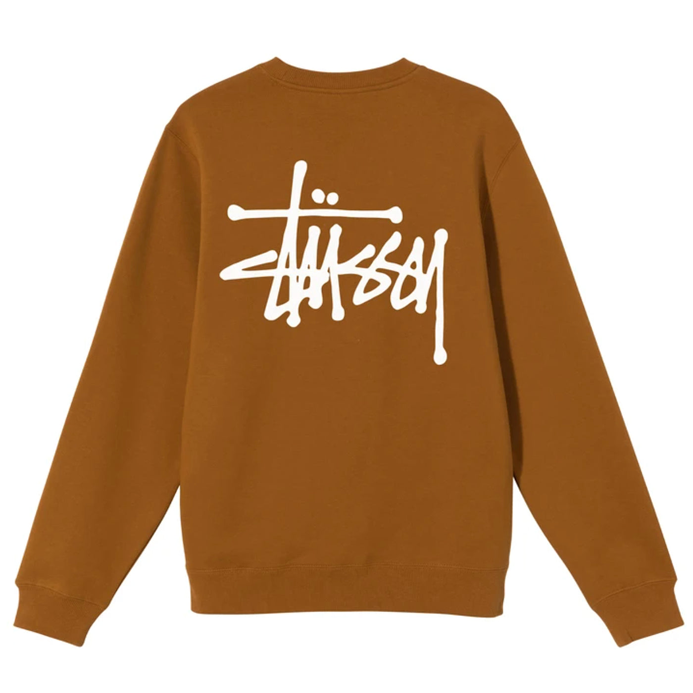 Basic Stussy Crew Sweatshirt in Caramel by Stussy | Bored of Southsea