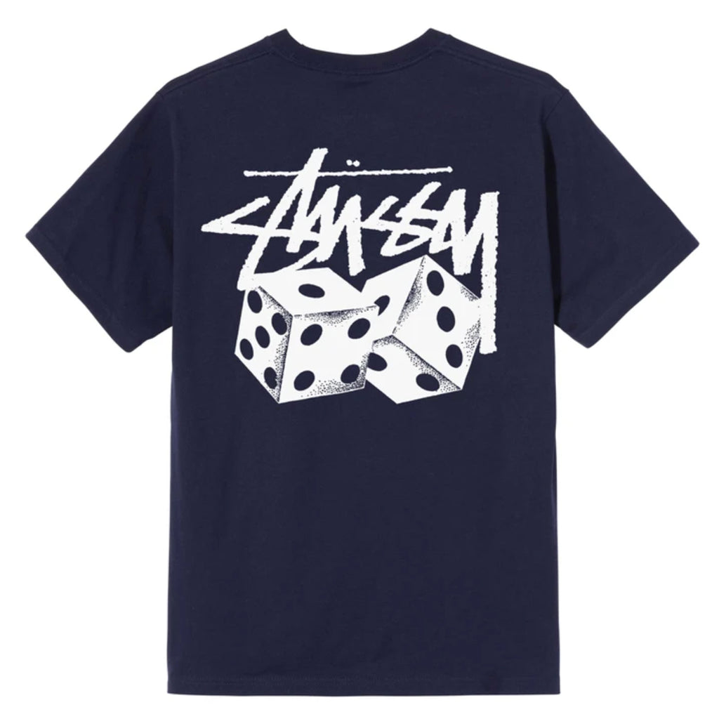 Stussy Pair of Dice T Shirt in Navy