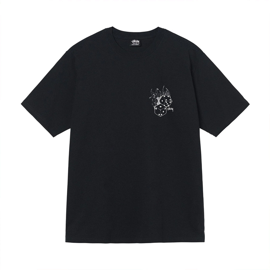 Stussy Fire Dice T Shirt - Black - front