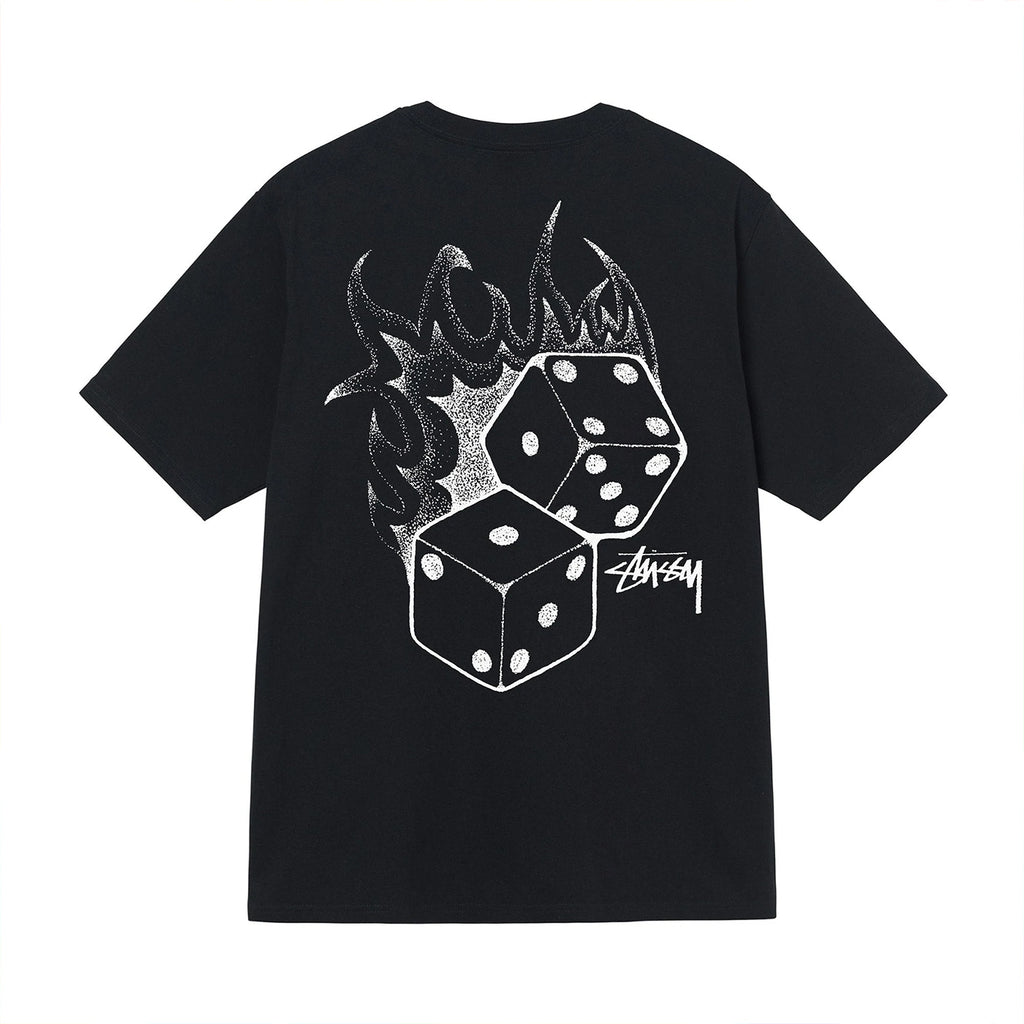 Stussy Fire Dice T Shirt - Black - back